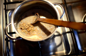 Zapiekana owsianka z malinami