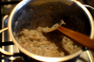 Zapiekana owsianka z malinami