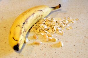 Bananowo-orzechowa owsianka :)