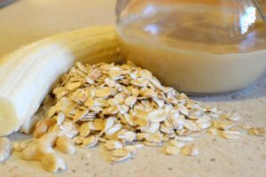 Bananowo-orzechowa owsianka :)