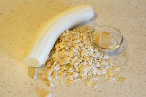 Bananowo-orzechowa owsianka :)