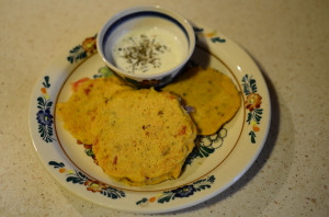 Pełnoziarniste placuszki warzywne z pomidorami :)