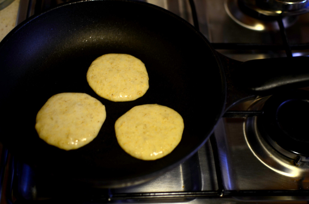 Placuszki bananowe z otrębami