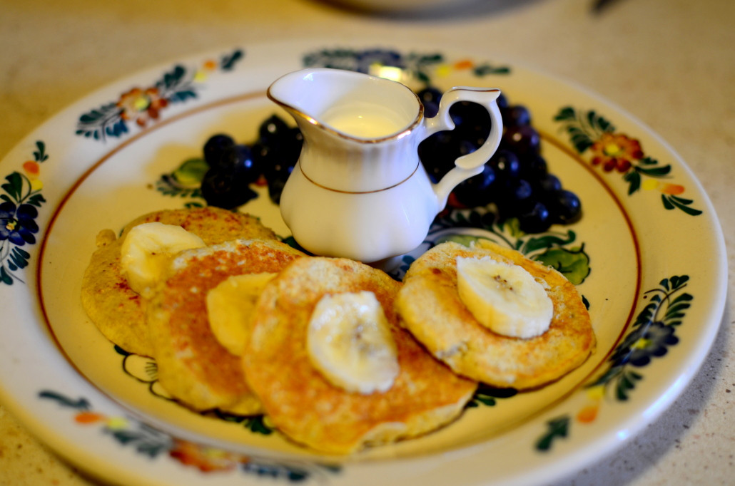Placuszki bananowe z otrębami