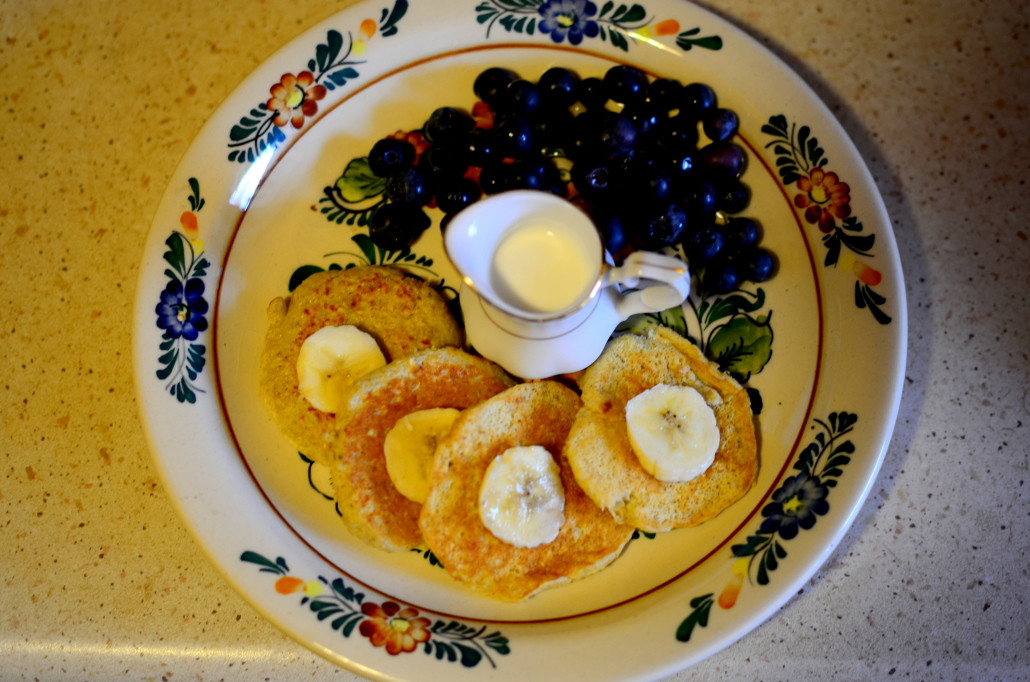 Placuszki bananowe z otrębami