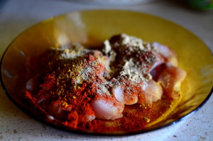 Dietetyczny kurczak słodko-ostry z pomidorami, dynią i cukinią :)