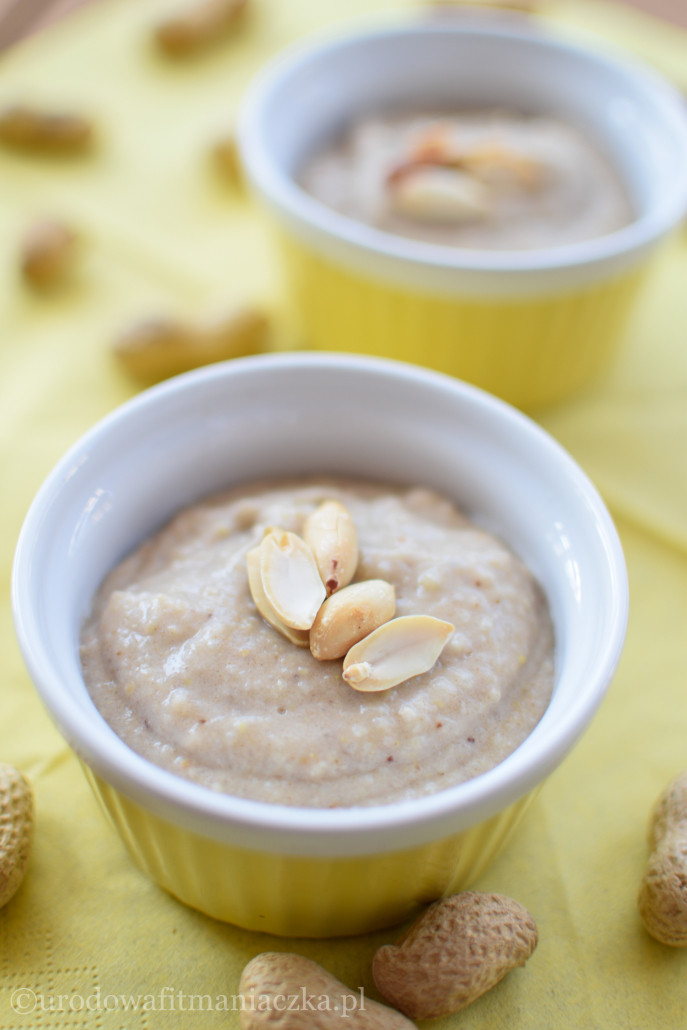 Bananowo-orzechowy budyń, czyli jaglanka na dietetyczny deser :)
