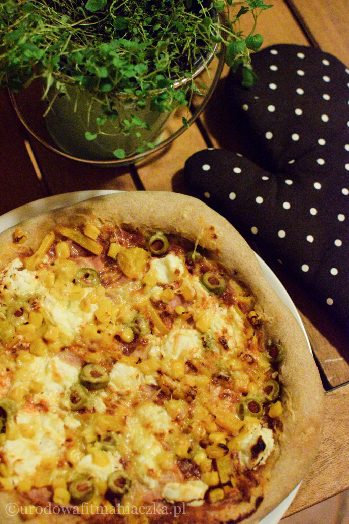 Dietetyczna pizza, czyli pełnoziarnista przyjemność :)