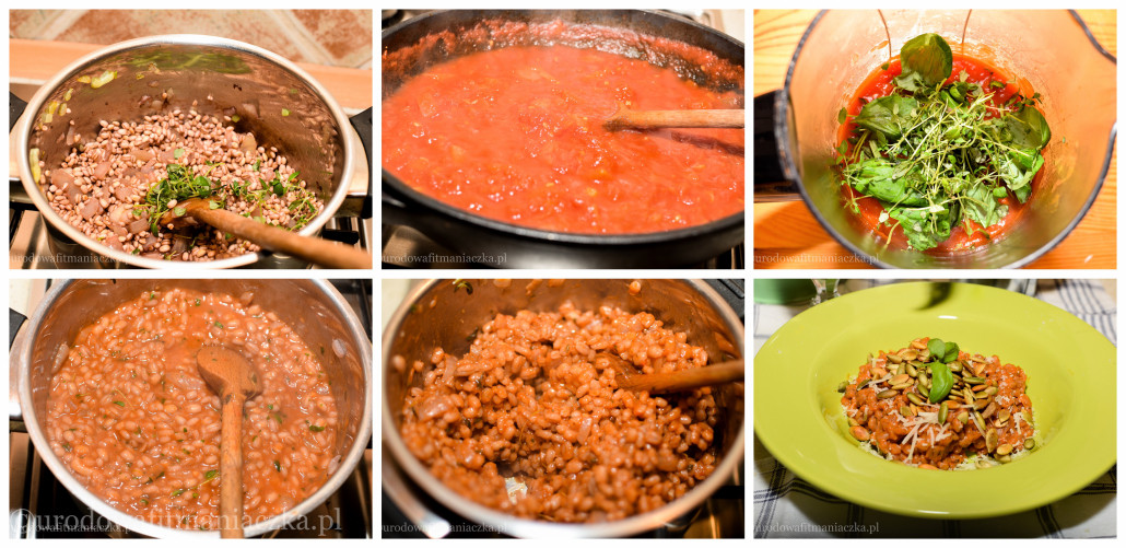 Dietetyczne kaszotto pomidorowe