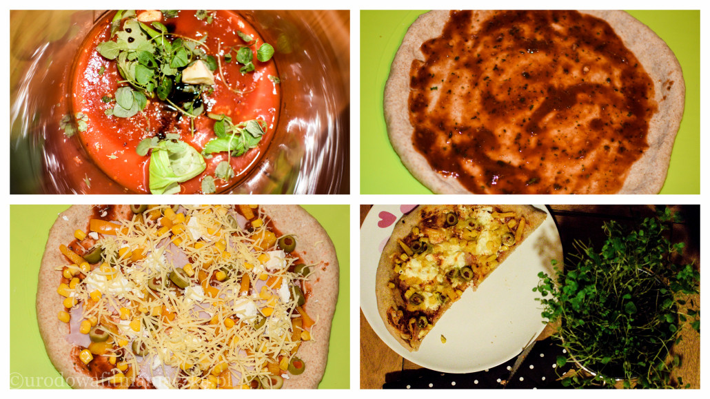 Dietetyczna pizza, czyli pełnoziarnista przyjemność :)