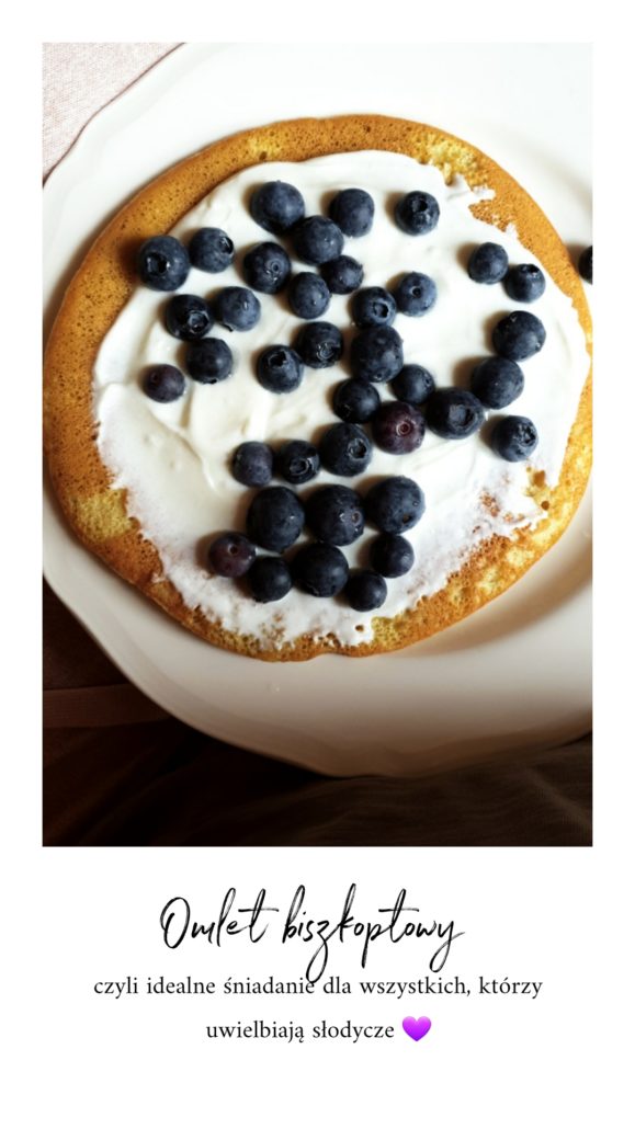 fit przepis na sniadanie omlet biszkoptowy
