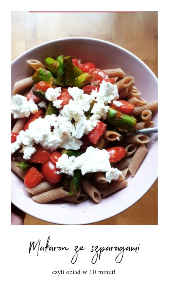 makaron ze szparagami fit