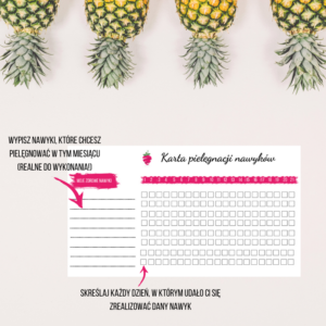 karta pielęgnacji nawyku