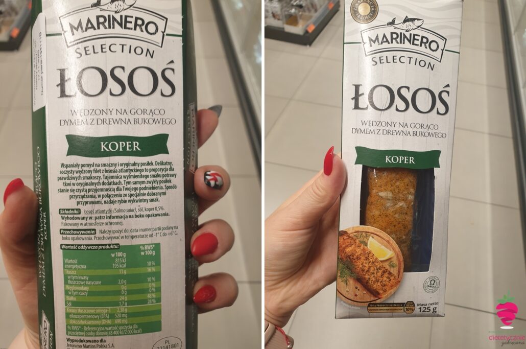 łosoś-ryba-sklepowa-z-dobrym-składem-odchudzanie-na-diecie-biedronka-sklepowe-dieta-dietetyk-poleca-dietetyczne-produkty-na-diecie