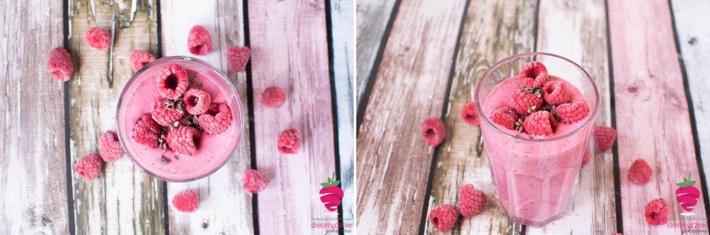 malinowo-czekoladowy-koktajl-dietetyczny-fit-na-diecie-śniadanie-zdrowe
