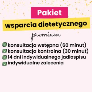 Pakiet wsparcia dietetycznego premium