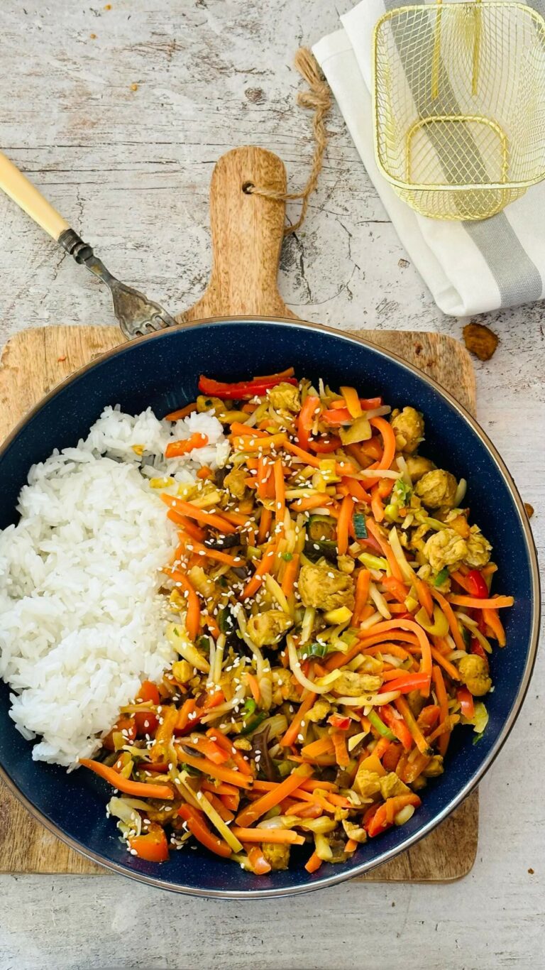 Indyk po chińsku z ryżem Dietetycznie Zakręcona Paula Jamróz