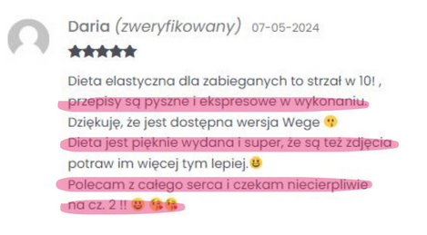 Opinia o diecie dla zabieganych I edycja Dietetycznie Zakręcona